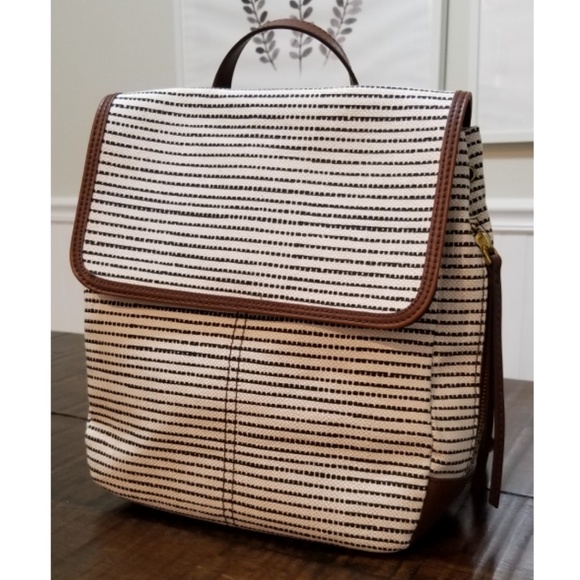 fossil claire backpack handbags black